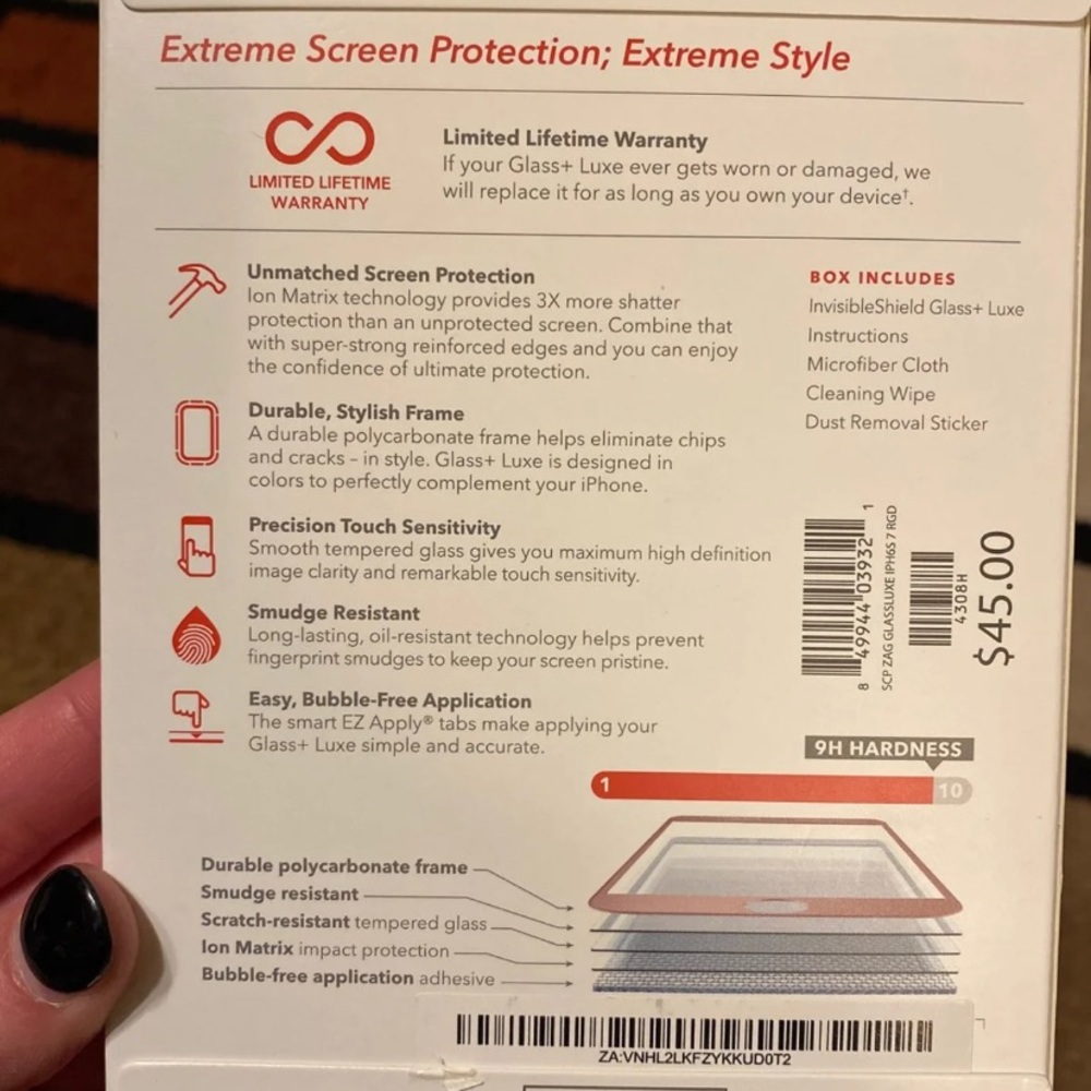 Zagg Glass Screen Protector - Picture 3 of 3